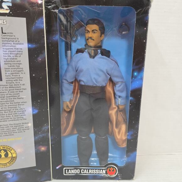 Star Wars Lando Calrissian Action Figure 12" Vintage Kenner 1996 Sealed - Picture 3 of 9
